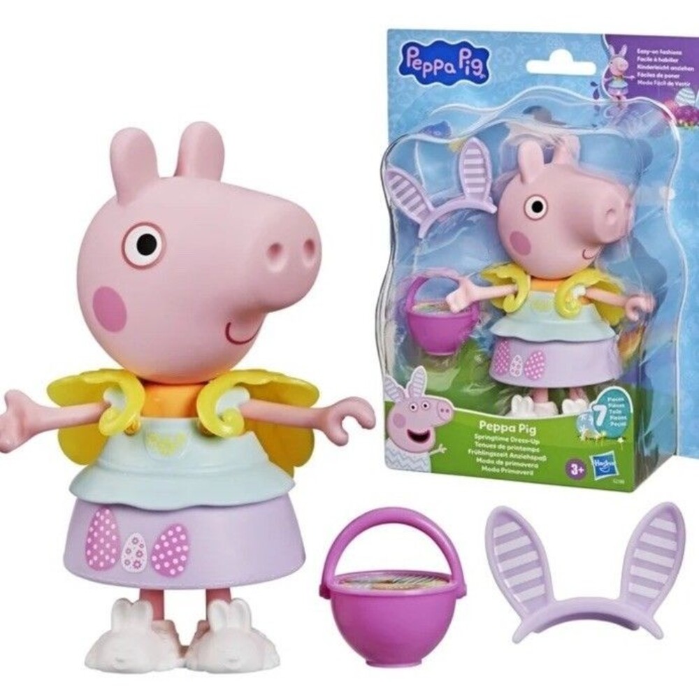 Peppa Pig Springtime Dress-Up Figure with 6 Easy-On Fashion Accessories
